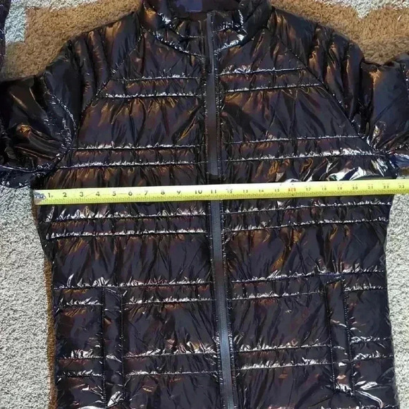 Shiny Black Puffer Jacket - Picture 9 of 9
